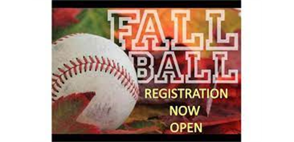 Fall Baseball Registration 2024