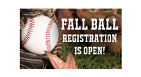 Fall Baseball Registration is Open